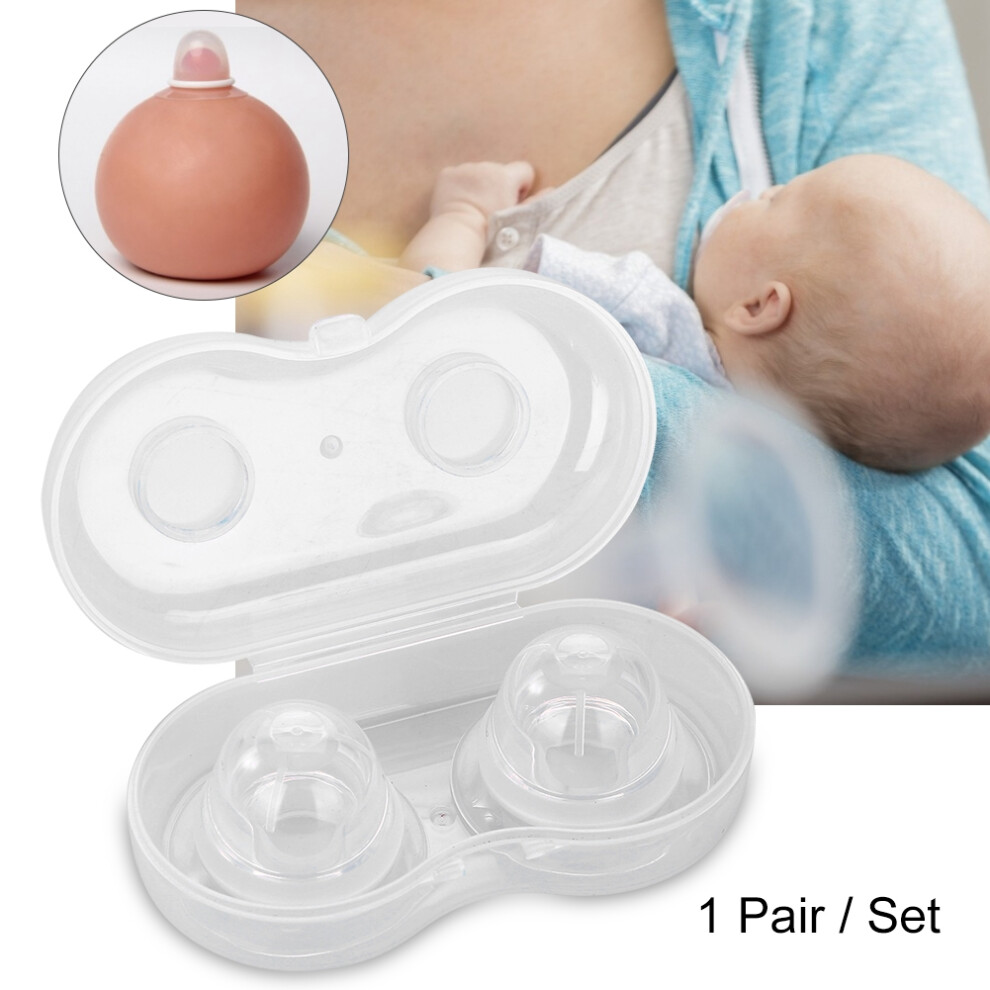 1 Pair/Set Silicone Nipple Corrector Nipple Pullers for Flat Inverted Nipples Breastfeeding Aid