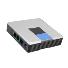 VoIP Gateway Internet Phone 2 Ports Adapter SIP RJ45 Cable For Linksys PAP2T