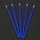 100 Pcs Dental Disposable Micro Applicator Brush Bendable Sticks (Blue) 15