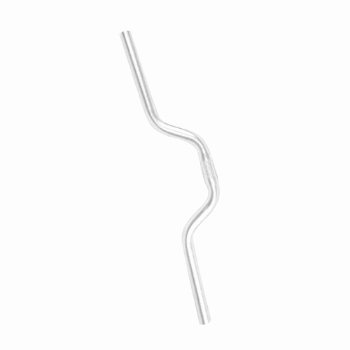 Aluminium Fixed Gear Riser-Lenker 25,4 mm 520 mm Silberfarben