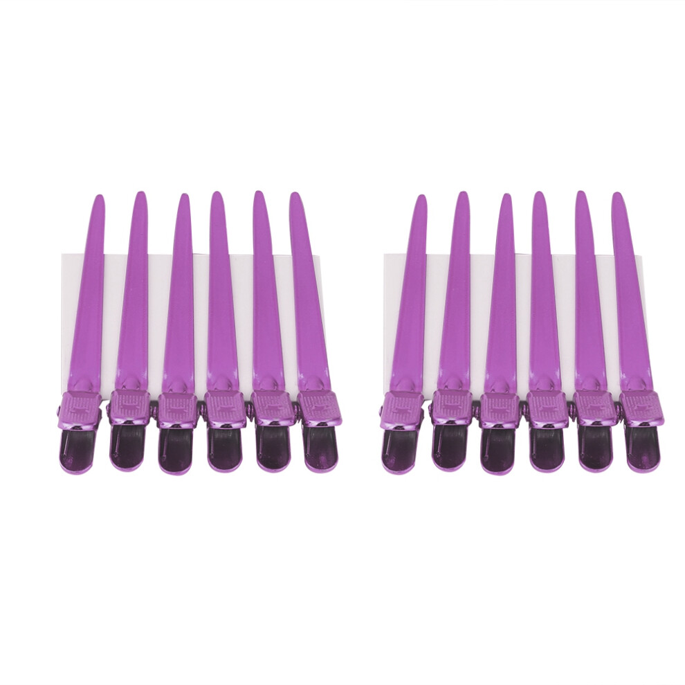 Unisex Red 12Pcs/Box Hair Styling Clips Hairdressing Salon Sectioning Hairpins For Salon Styling Rose