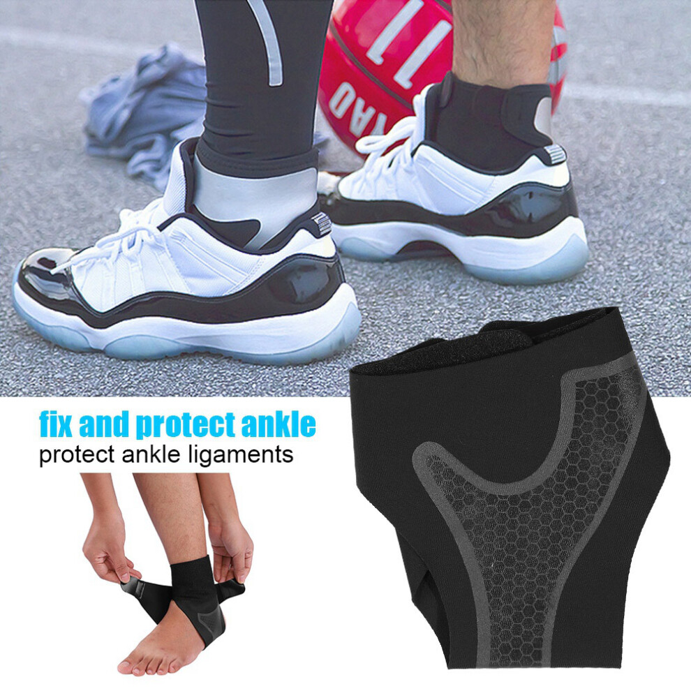 Ankle Support Brace Breathable Stabilizer Strap for Sports Fitness Riding(L 1 Pair)