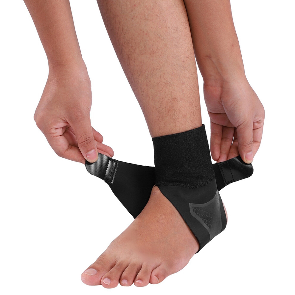 Ankle Support Brace Breathable Stabilizer Strap for Sports Fitness Riding(M Left )