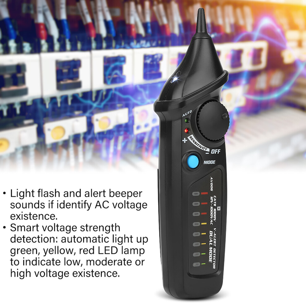 Bside Avd06 Ac12-1000V Non Contact Voltage Electric Testing Detector Dual Mode Check 7901324066464