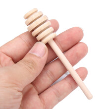 24Pcs Wooden Honey Dripper Stick Server Jam Syrup Drizzler Stirring Rod Kitchen Gadgets(10.5cm)