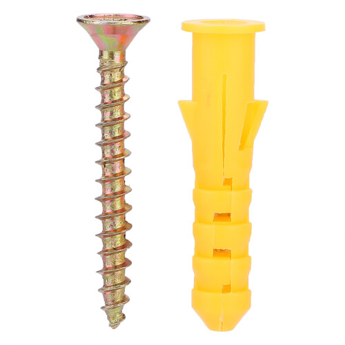 Plastic Expansion Wall Plug Screw Fixings   Self tapping Screws Fastener Hardware Kit (M8) 1