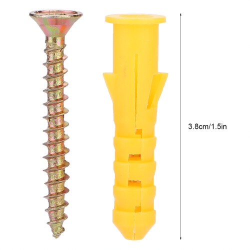 Plastic Expansion Wall Plug Screw Fixings   Self tapping Screws Fastener Hardware Kit (M8) 2