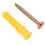 Plastic Expansion Wall Plug Screw Fixings   Self tapping Screws Fastener Hardware Kit (M8) 7