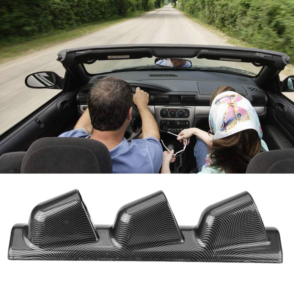 Car Universal Carbon Fiber 52Mm/2" Triple Gauge A Pillar Pod Cluster 8041324067111