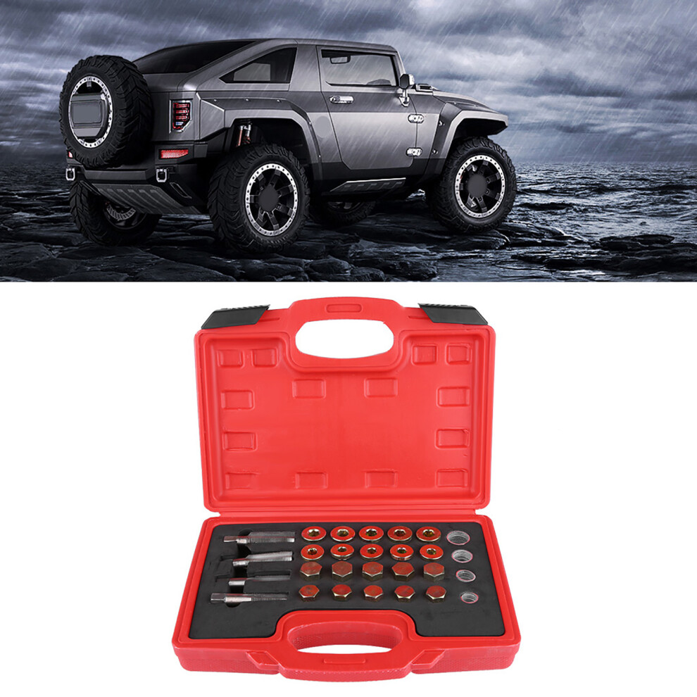 64Pcs Oil Pan Thread Repair Kit Sump Gearbox Drain Plug Tool Set M13 M15 M17 M20 7681324068803