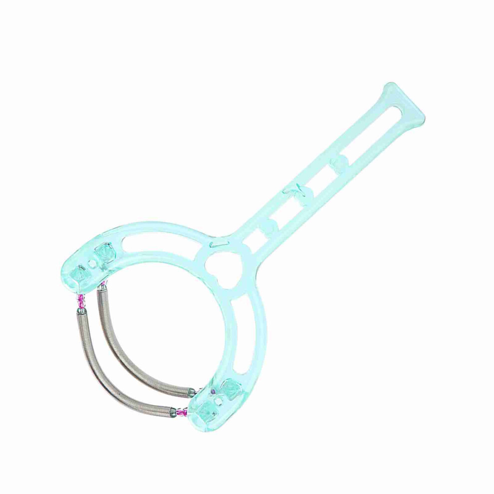 Portable Face Lips Hair Epilator Removal Plastic Spring Device Beauty Tool (Green)