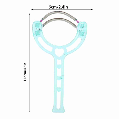 Portable Face Lips Hair Epilator Removal Plastic Spring Device Beauty Tool (Green) 1