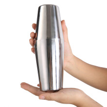 Stainless Steel Wine Cocktail Shaker Set Mixing Making Drinking Container Barware (600/450ml)