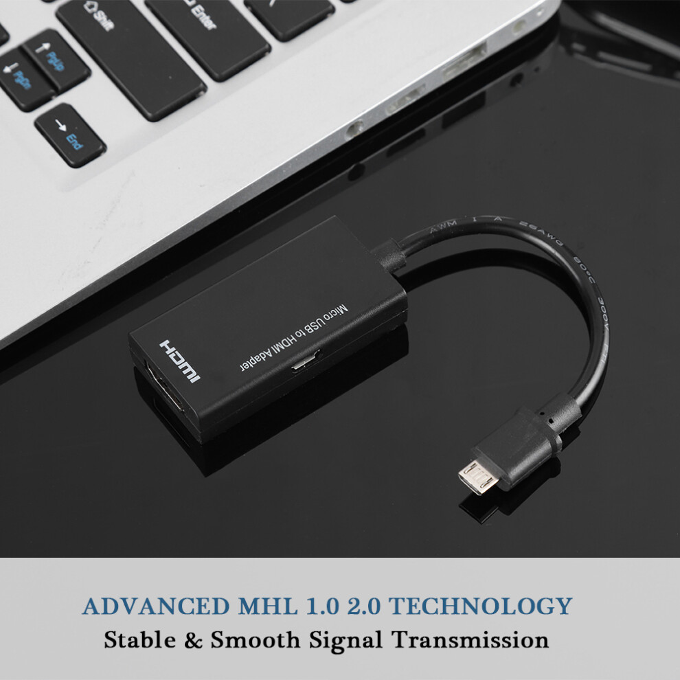 1080P Micro Usb To Hdmi Adapter 8-Channel Stereo Sound 5Pin Hdmi Video Adapter For Android 8451324070972