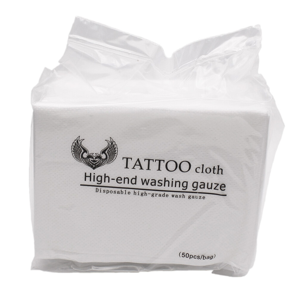 50pcs Disposable Tattoo Wipe Paper Towel Tissue Body Art Permanent Makeup Tattoo Cleaning Tools Tattoo Supplies accessories