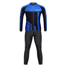 Lixada Men's Cycle Clothing Set Autumn Winter Long Sleeve Windproof Cycle Jersey Coat Jacket with 3D Padded Pants Trousers