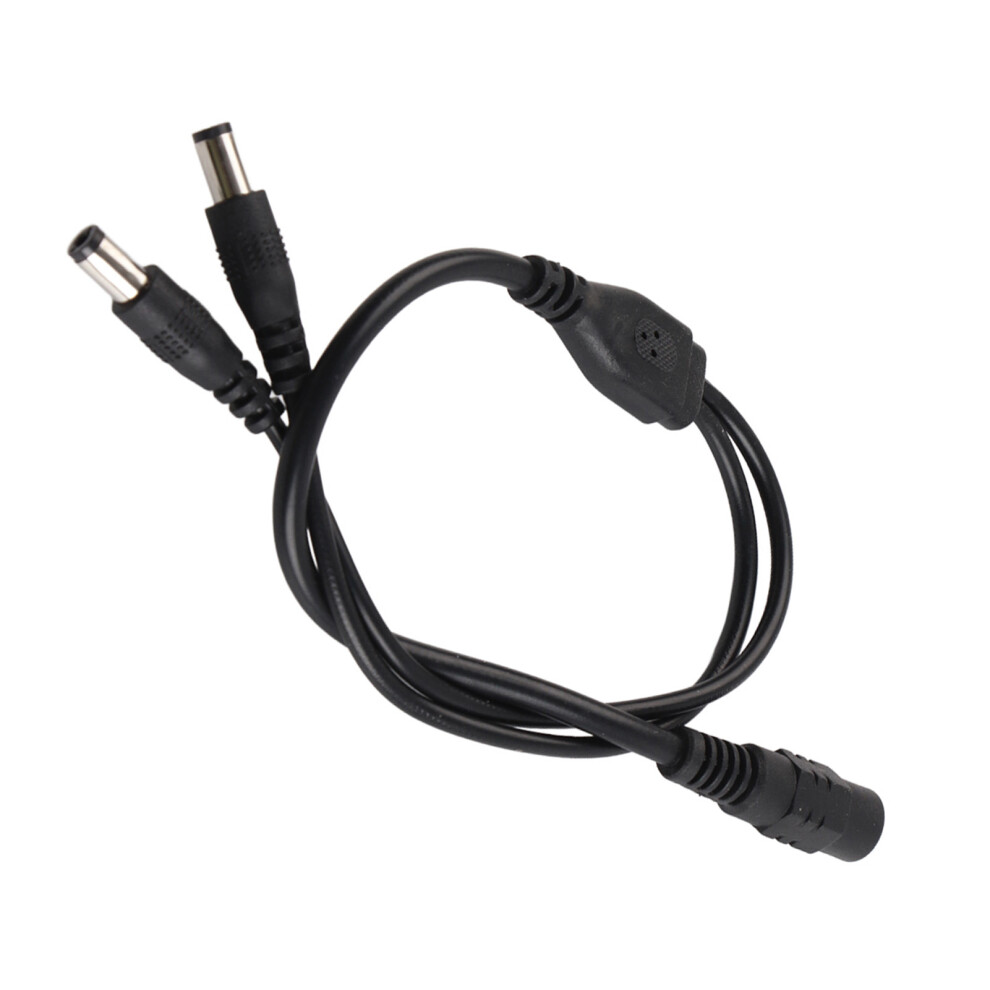 5.5X2.1mm Power Cord Splitter Adapter Cable Extension For Cctv Camera 1 Female To 2 Male 4611324073081