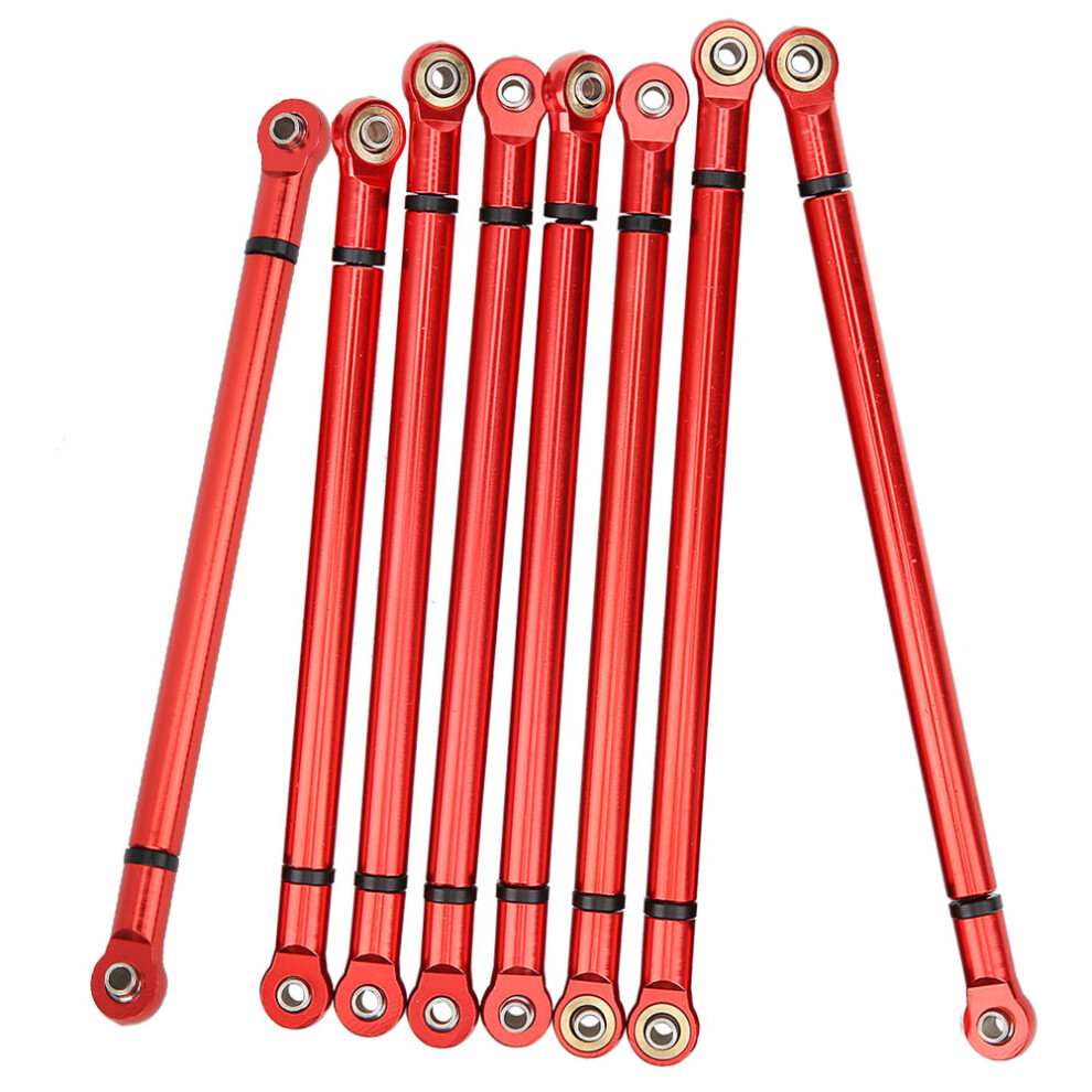 8Pcs Aluminium Alloy Link Rod for SCX10 1/10 Scale 313mm Wheelbase RC Crawler Car (Red))-image-OPC-PHWDXVJ-NEW