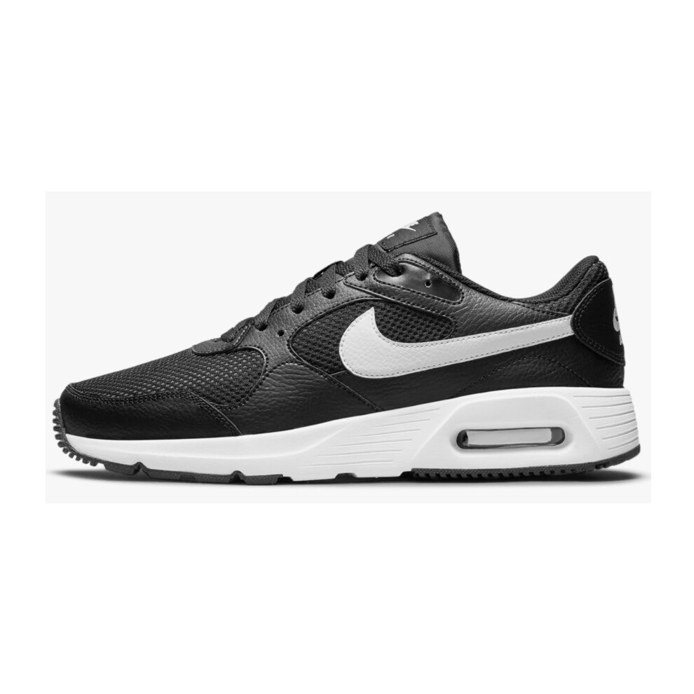 NIKE Mens Nike Air Max Sc Running Shoe, Black White BLack 6.5