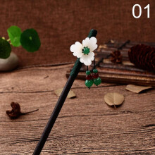 (1) 1pc Chinese Traditional Wooden Hairpins Tassel Pendant Hair Jewelry Hair Stick Hair Accessories