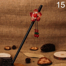 (15) 1pc Chinese Traditional Wooden Hairpins Tassel Pendant Hair Jewelry Hair Stick Hair Accessories
