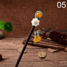 (5) 1pc Chinese Traditional Wooden Hairpins Tassel Pendant Hair Jewelry Hair Stick Hair Accessories