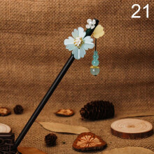 (21) 1pc Chinese Traditional Wooden Hairpins Tassel Pendant Hair Jewelry Hair Stick Hair Accessories