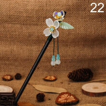 (22) 1pc Chinese Traditional Wooden Hairpins Tassel Pendant Hair Jewelry Hair Stick Hair Accessories