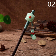 (2) 1pc Chinese Traditional Wooden Hairpins Tassel Pendant Hair Jewelry Hair Stick Hair Accessories