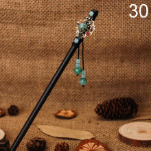 (30) 1pc Chinese Traditional Wooden Hairpins Tassel Pendant Hair Jewelry Hair Stick Hair Accessories