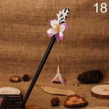 (18) 1pc Chinese Traditional Wooden Hairpins Tassel Pendant Hair Jewelry Hair Stick Hair Accessories