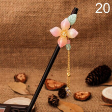 (20) 1pc Chinese Traditional Wooden Hairpins Tassel Pendant Hair Jewelry Hair Stick Hair Accessories