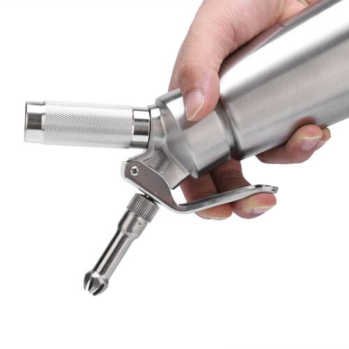 Stainless Steel Whipped Cream Dispenser Bundle With Three Nozzles 1000ml 2