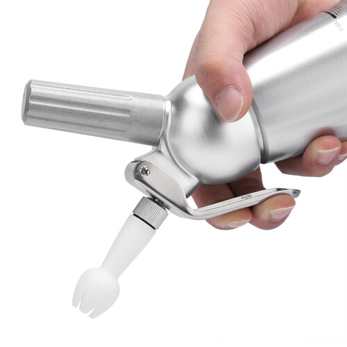 Aluminum Whipped Cream Dispenser Bundle With Three Nozzles Kitchen 500ml 2