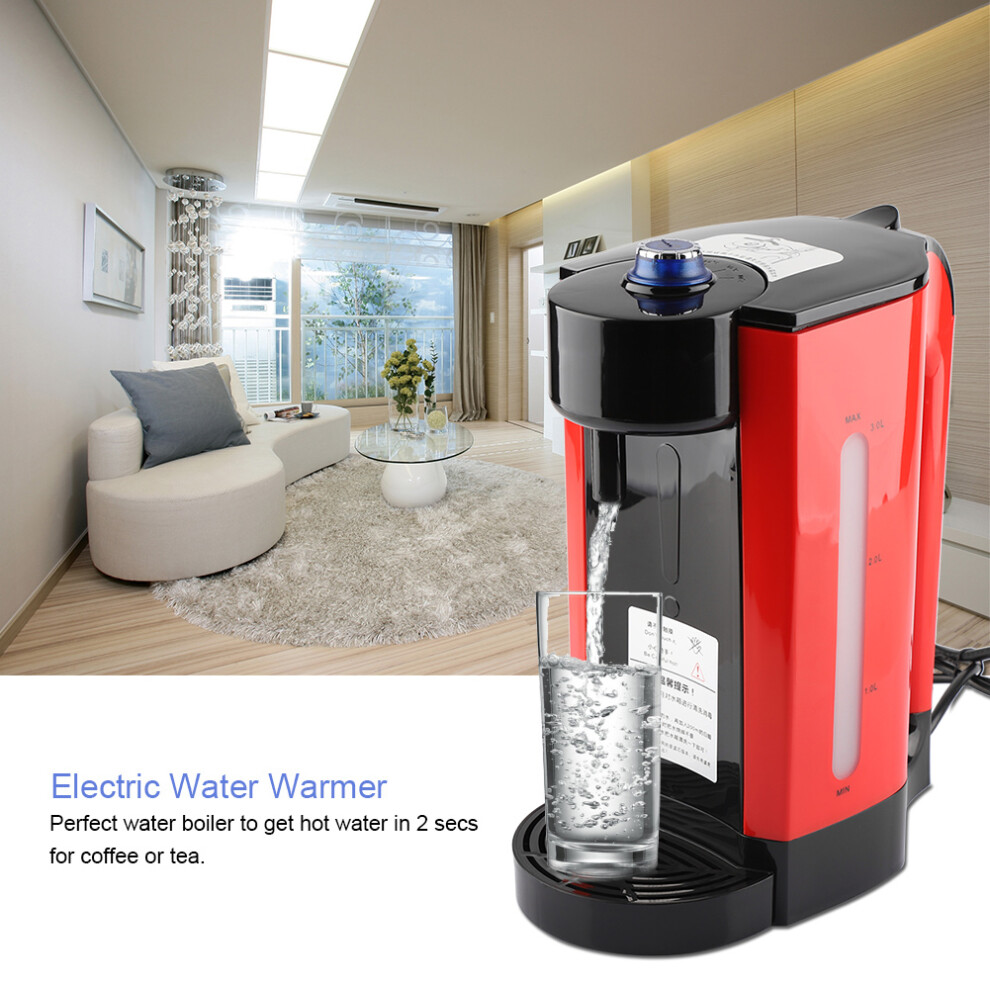 3L Electric Water Boiler Warmer Instant Water Heating Kettle Dispenser
