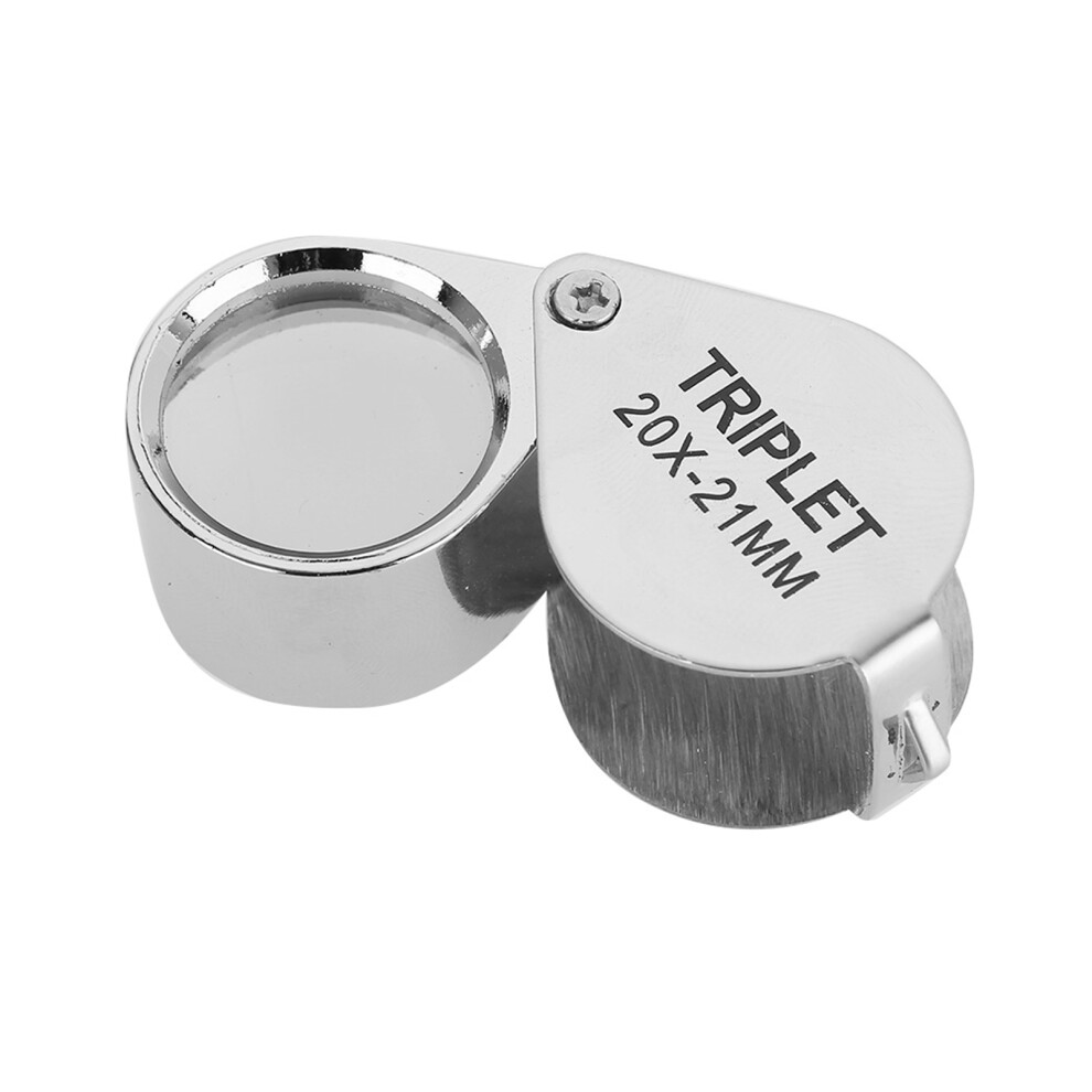 20X Portable Magnifier Folding Pocket Loupe with for Jewelry Checking Reading