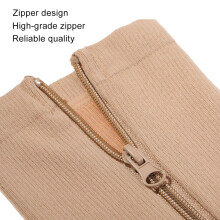 Mittelfußstützsocken mit Reißverschluss nude XXL, sportlich bis zum Knie
