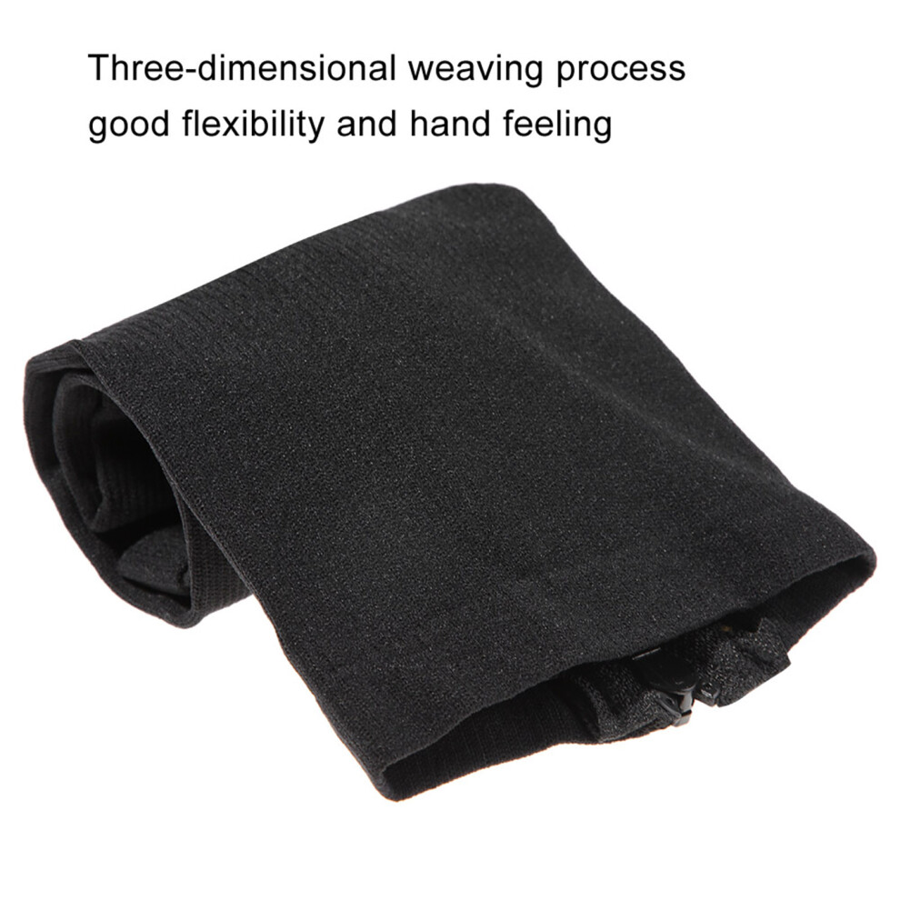 Middle Calf Socks Sports Calf Knee Support Socks with Zipper Design Black L/XL-image-OPC-PHWF5QQ-NEW