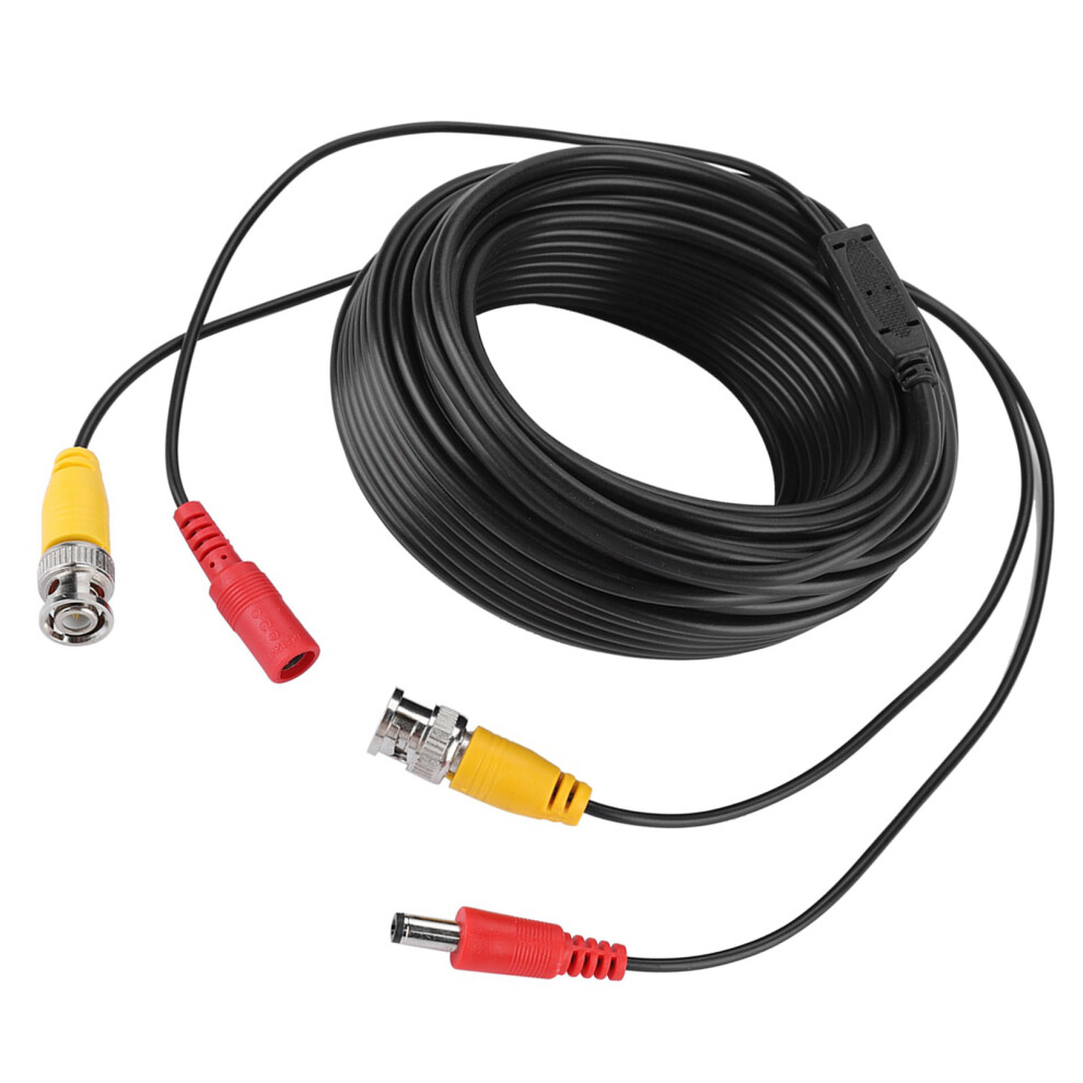 Bnc + 2.1Mm Dc Cctv Extension Cable Video Coax Cable For Commercial Residential (20M) 8741324100497