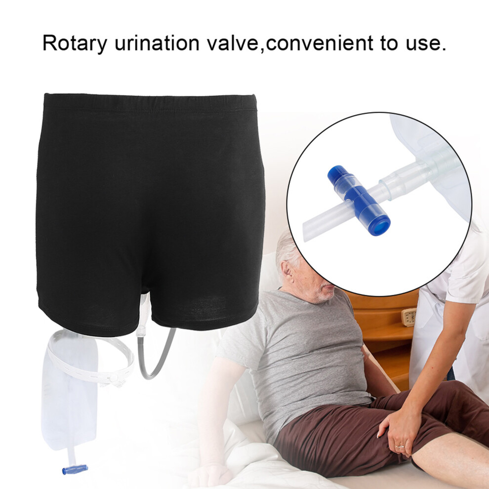 Reusable Male Urinal Leg Bag Silicone Urine Funnel Pee Holder Collector with Catheter