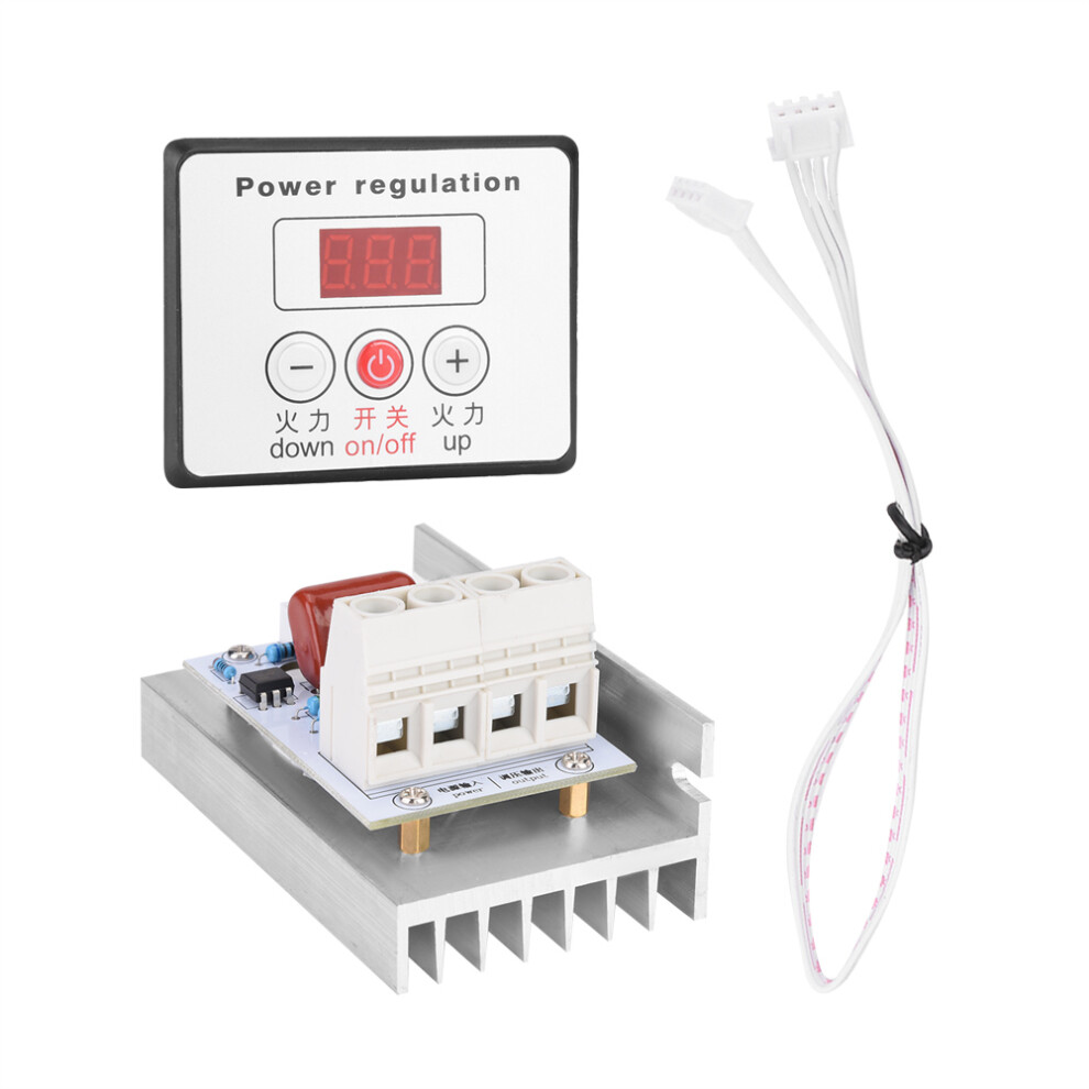 10000W Scr Digital Voltage Regulator Speed Control Dimmer Thermostat Ac 220V 4681324100919