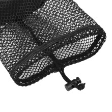 Golfballtasche Nylon-Aufbewahrungshalter mit Netz, 25 Bälle Kapazität, Schwarz