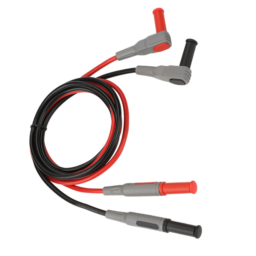 P1033 4Mm Banana Plug Test Line Injection Molded Right Angle To Straight Multimeter Wire Cable 5091324102360