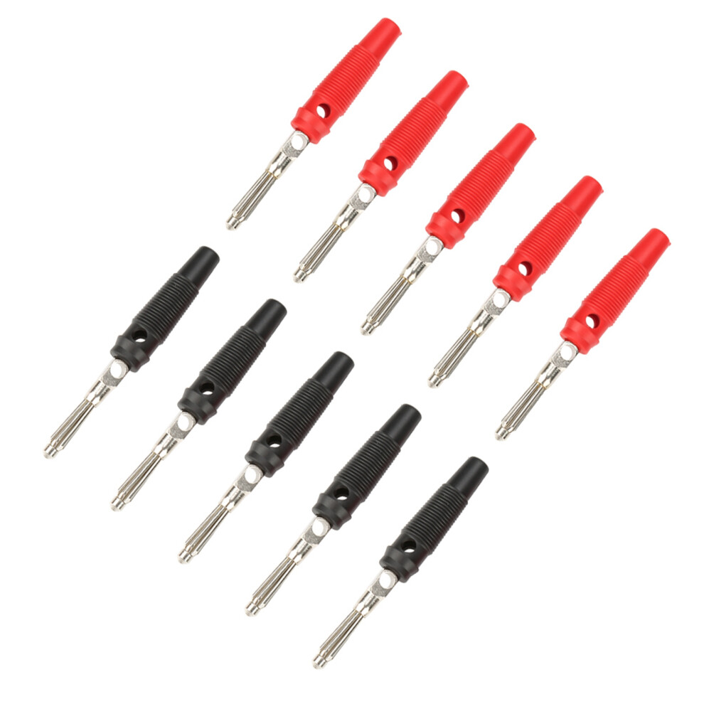 P3008 10Pcs 4Mm Banana Plug Jack For Speaker Amplifier Test Probes Connector 9421324102392