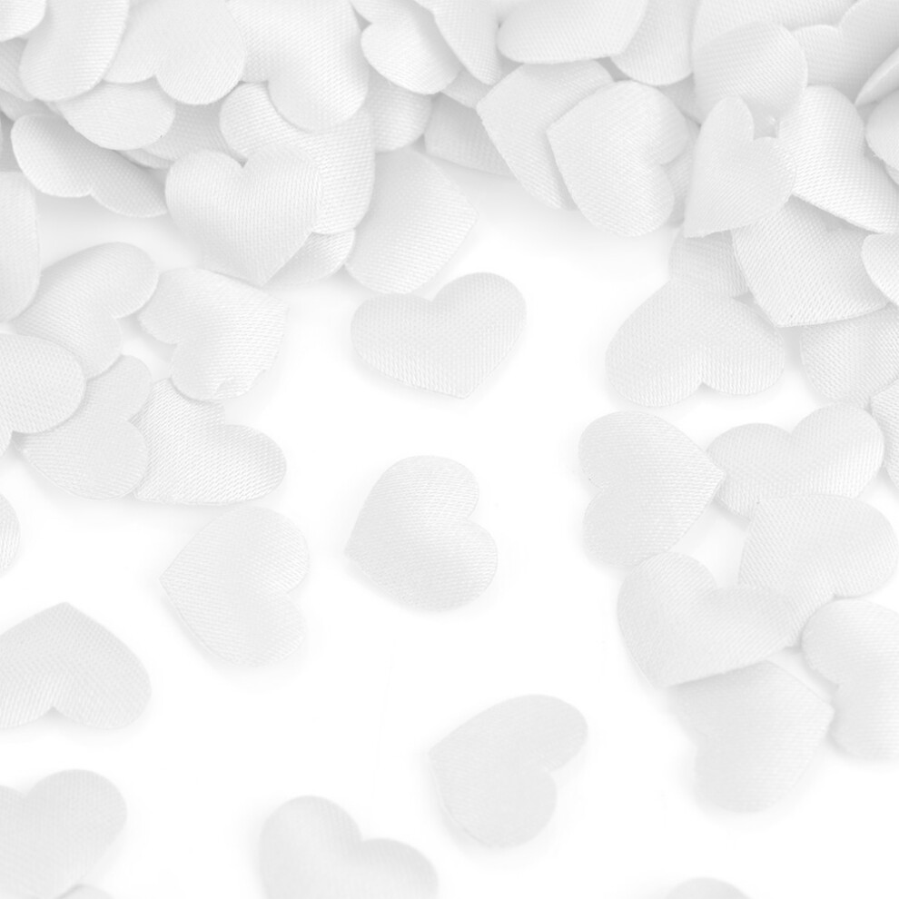 1000Pcs Polyester Heart Shaped Flower Petals Romantic Wedding Decorations(white)-image-OPC-PHWF65R-NEW