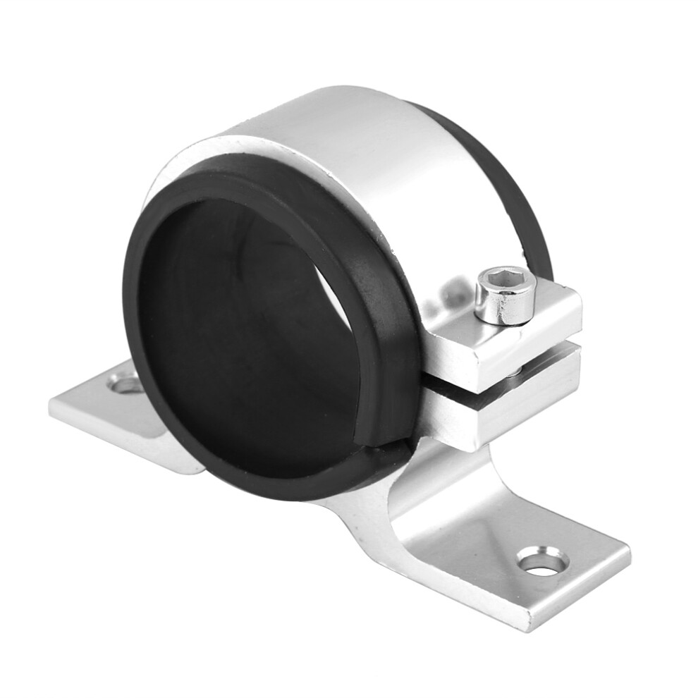 Aluminum Alloy 50Mm Car Fuel Pump Mounting Bracket Single Filter Clamp Cradle Silver 9341324103659