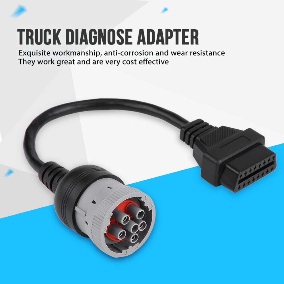 Truck Diagnose Interface Female 16 Pin Obd2 6 Pin Adapter Cable For Automotive Diagnostic Tool 6911324104920
