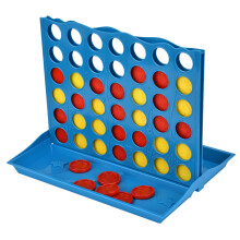 Kinder 4-in-Row-Schachspiel Tischspiel, umweltfreundliches ABS, 4 Farben