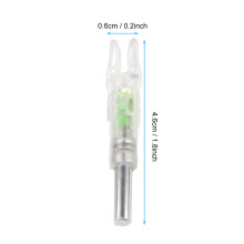 6.2mm Lightweight Arrow LED Lighted Nock with Automatic Knock Archery Arrows Accessory Green