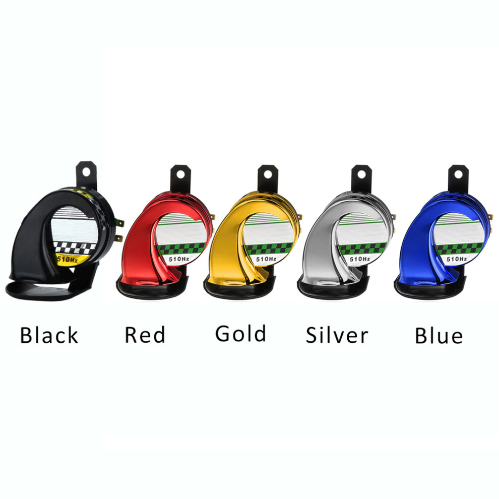 Universal Car Motorcycle Motorbike Truck Boat 130Db Electric Loud Snail Air Horn Siren Waterproof 12V Red 7691324106849